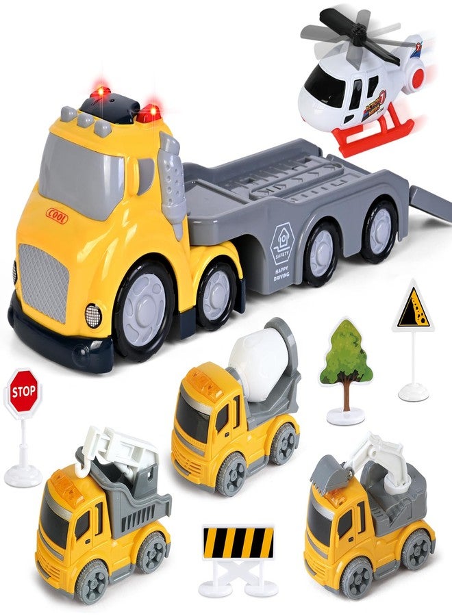 ShyLizard Toddlers Truck Toys,Boy Toys Gifts for 1 2 3 Years Old,5 in 1 Construction Transport Truck with Lights & Sounds,Ideal Birthday for Baby Toddler 12-18M+ - Image 1